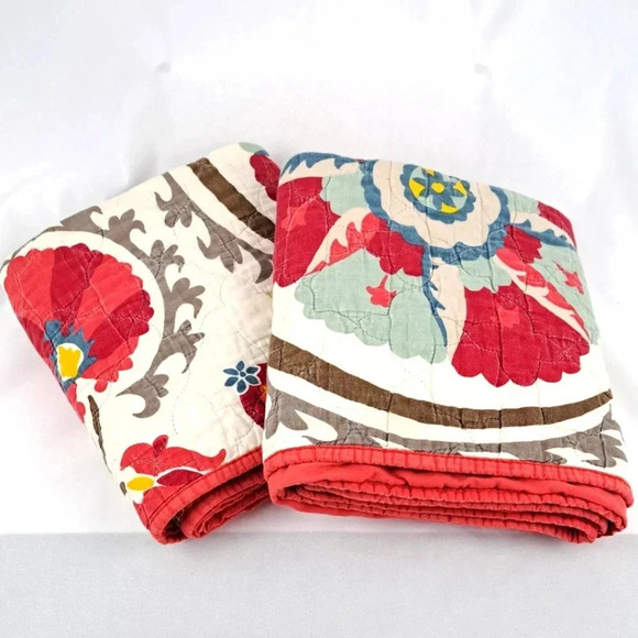 Source Unknown Other - King Size Quilted Pillow Sham Pair